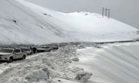 بارش ۶۰ سانتی‌متری برف در گردنه ژالانه
