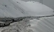 بارش ۶۰ سانتی‌متری برف در گردنه ژالانه
