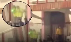 واکنش پلیس به کلیپ استفاده ماموران یگان ویژه از لیزر در ورزشگاه‌ها