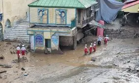 ویدئویی باورنکردنی از لحظه وقوع سیل امامزاده داوود 