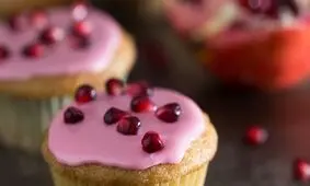 طرز تهیه کاپ کیک انار
