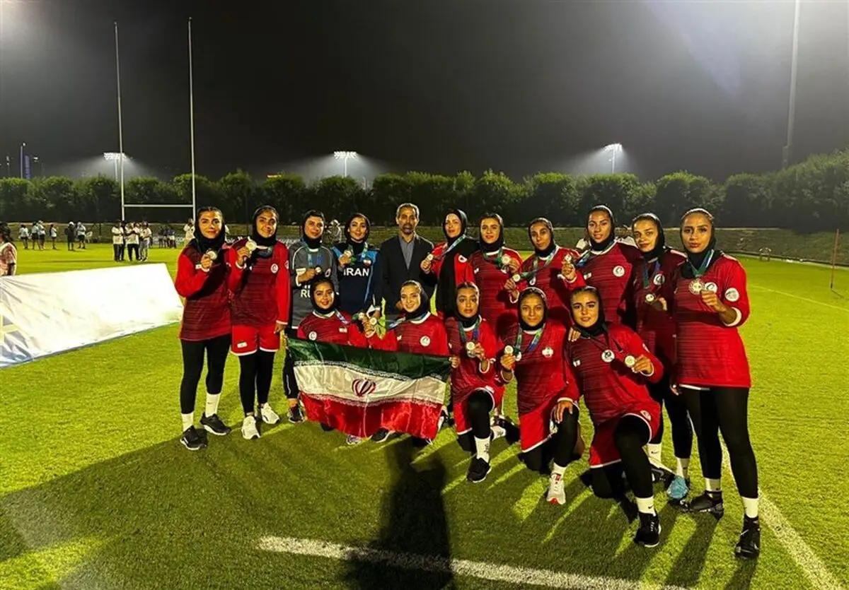 اولین مدال تاریخ راگبی زنان ایران در مسابقات آسیایی

