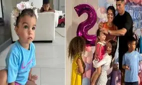 جشن تولد دختر رونالدو/ ویدئو