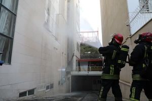 آتش سوزی یک هتل در نزدیکی حرم امام رضا