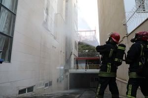 آتش سوزی یک هتل در نزدیکی حرم امام رضا