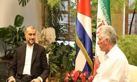 رئیس جمهور کوبا در دیدار امیرعبداللهیان: مصمم به همکاری​ با کشورهای دوست هستیم


