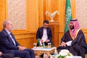 لاریجانی با ولیعهد عربستان دیدار کرد
