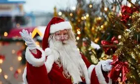 بابانوئل ها در یک مسابقه جذاب ورزشی/ ویدئو