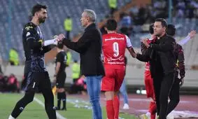 جر و بحث دو بازیکن پرسپولیس بعد از پیروزی ۳ گله در ورزشگاه آزادی