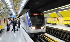 نقص فنی دلیل توقف قطار مترو در ایستگاه تئاتر شهر