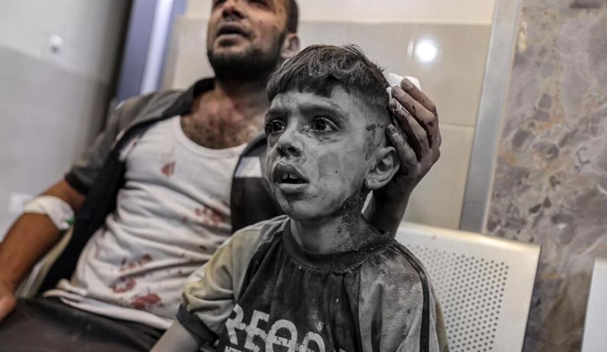 بیمارستان‌های غزه مملو از درد و اشک/ تصویر