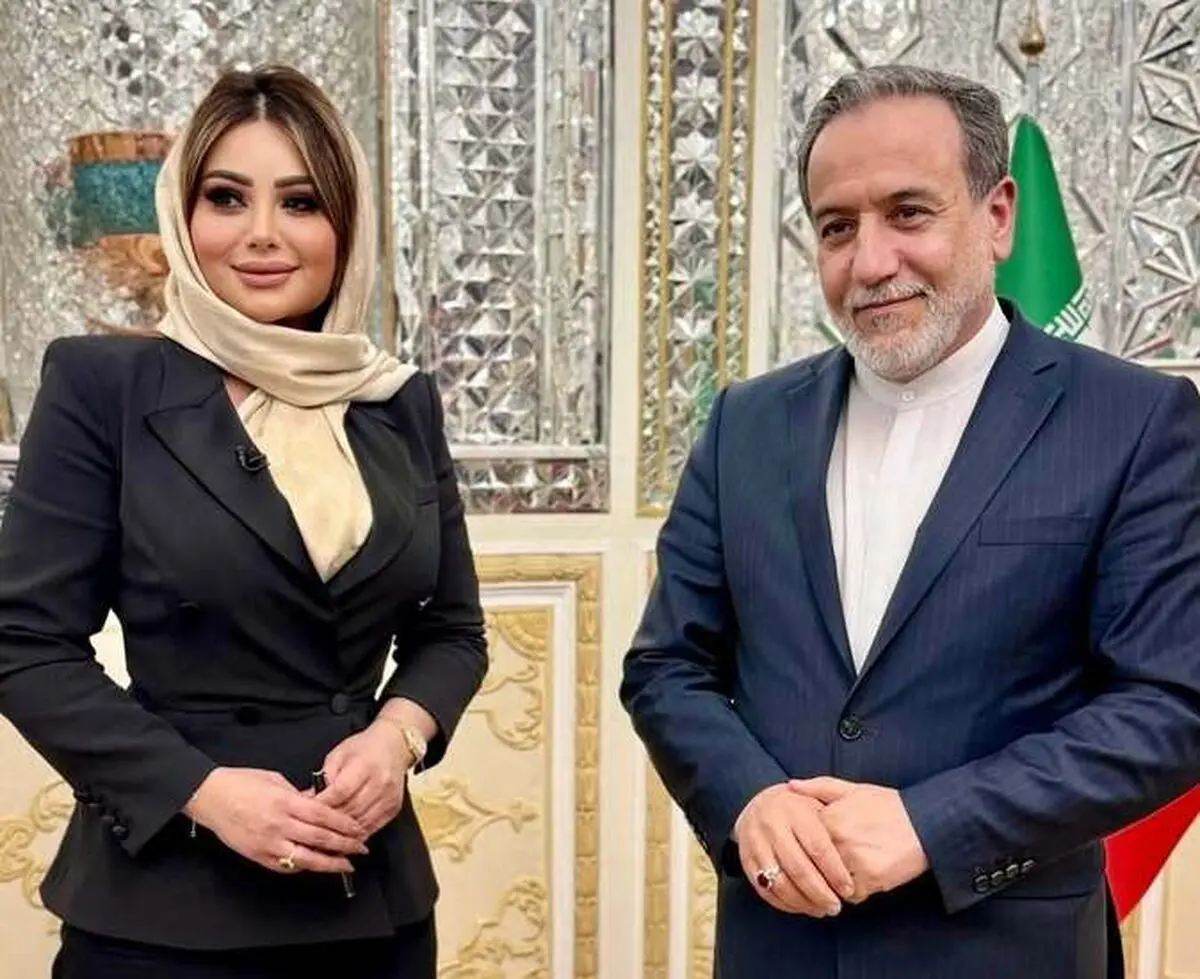 «سیندرلای فلسطین» در تهران؛ مصاحبه مجری مشهور عرب با عباس عراقچی/ ویدئو