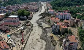 وقوع سیل در مناطق زلزله زده ترکیه و جان باختن ۱۱ تن