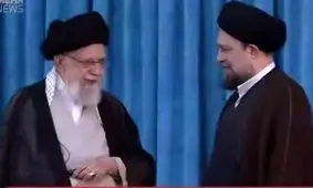 لحظه دیدار رهبر انقلاب با سیدحسن خمینی/ ویدئو

