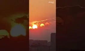 درخشش ۷ خورشید در آسمان تبت/ ویدئو