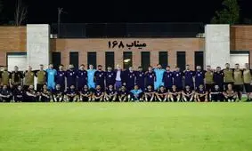 نام رختکن تیم ملی فوتبال ایران به میناب ۱۶۸ تغییر کرد