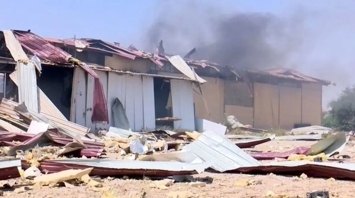 حمله موشکی به انبار و سردخانه تعاون روستایی هرمزگان

