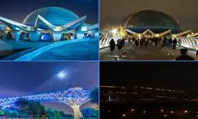 خاموشی چراغ‌های پل طبیعت و گنبد مینا همزمان با رویداد جهانی «ساعت زمین»