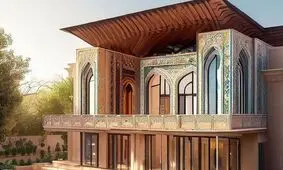  زیبایی خانه‌های «مدرن» با سبک معماری قاجار توسط هوش مصنوعی!/ عکس


