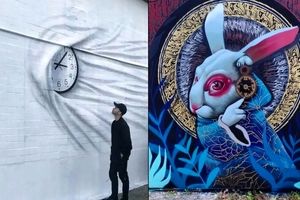 هنر خیابانی؛ نقاشی‌های خلاقانه‌ای که با مفهوم «زمان» بازی می‌کنند