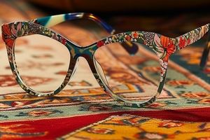 طراحی فریم عینک با الهام از نقش و نگار قالی ایرانی/ تصاویر