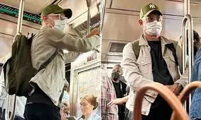 ستاره میلیاردر با مترو به سر کار می‌رود

