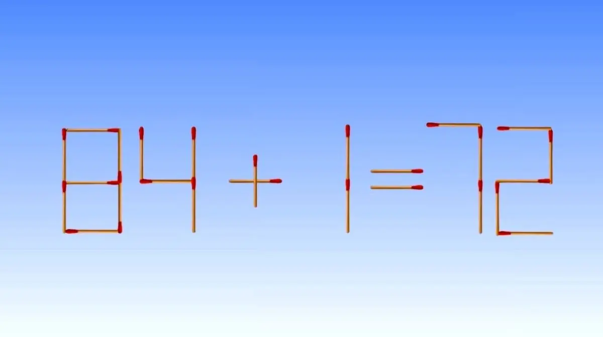 تست هوش/آیا می‌توانید دو اشتباه این معمای چوب کبریت را در 10 ثانیه بفهمید