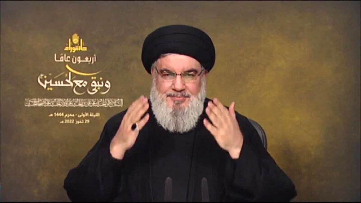 آخرین تصویر از شهید سیدحسن نصرالله در اتاق فرماندهی جنگ

