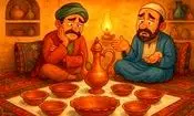 داستان ضرب المثل آفتابه لگن هفت دست، شام و ناهار هیچی