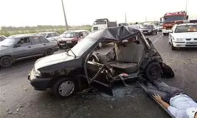 یک فوتی و ۵ مصدوم در تصادف خونین پراید و‌ تریلی در سردشت