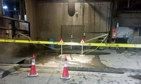 محل حادثه منجر به فوت کارگر مس سرچشمه رفسنجان پلمب شد