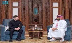 دیدار محمد بن سلمان با رئیس‌جمهور اوکراین در جده
