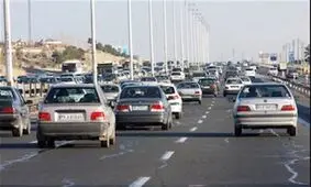 عکسی از زمان احداث اتوبان کرج در دهه ۴۰

