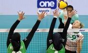 پیروزی والیبال زنان ایران مقابل هنگ‌کنگ

