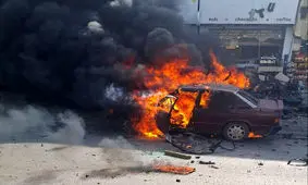 حمله پهپادی اسرائیل به یک خودرو در جنوب لبنان/ ویدئو