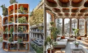 ترکیب سازه بتون و چوب؛ فضای گرم تر و حس بهتر/ تصاویر