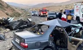 تصادف مرگبار در جاده سراب سوری خرم آباد/ ۴ نفر جان باختند