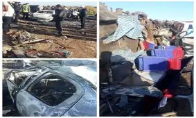 تصادف زنجیره‌ای در محور اهواز-خرمشهر ۱۰ قربانی گرفت 