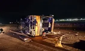 با متخلفان حادثه واژگونی اتوبوس کرمان - مشهد برخورد می‌شود

