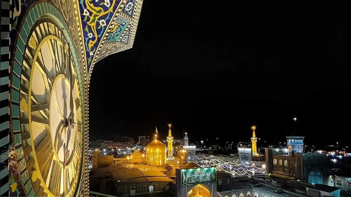 لحظه تحویل سال ۱۴۰۵ در حرم مطهر رضوی/ ویدئو