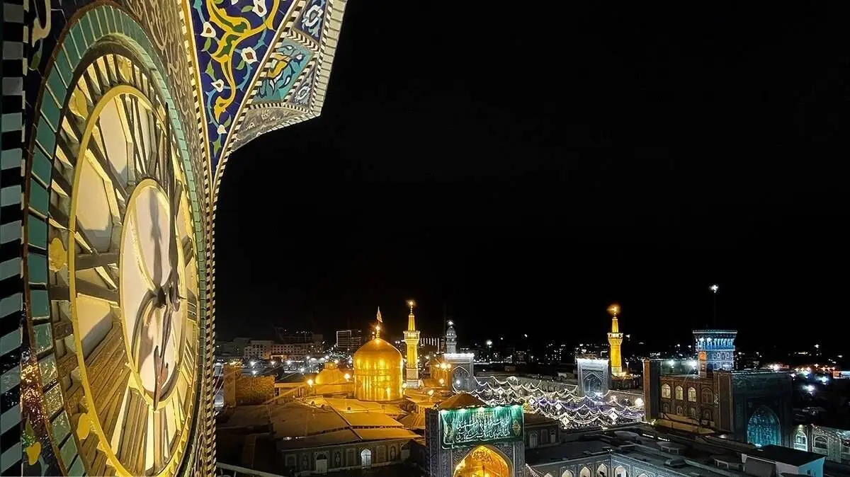 لحظه تحویل سال ۱۴۰۵ در حرم مطهر رضوی/ ویدئو