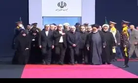 وداع جمعی از اعضای حزب‌الله لبنان و خانوادهٔ سید حسن نصرالله و عماد مغنیه و فرماندهان شهید حزب‌الله با رهبر شهید انقلاب 
