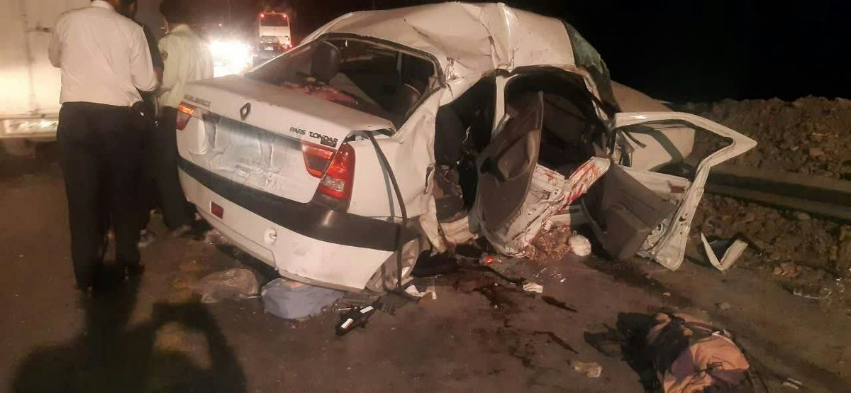 حادثه رانندگی در خمین با یک کشته و 3 مصدوم