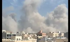 حمله هوایی به شهرک بروجردی در شرق تهران/ انفجارها در قصر فیروزه شرق تهران/ ویدئو

