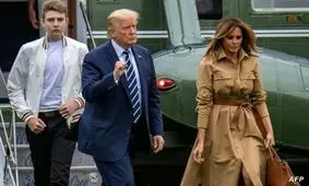 قد پسر کوچک ترامپ خبرساز شد/ عکس

