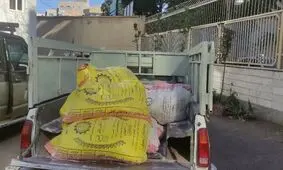 کشف آرد یارانه‌ای قاچاق در اردبیل