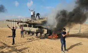 پیام جدید دیوارنگاره میدان فلسطین تهران؛ هیچ اسیری آزاد نمی‌شود/ عکس
