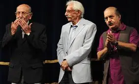 قابی از دو بازیگر سرشناس سینما در فیلم مطرب