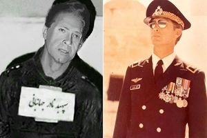 سفر در زمان؛ «نادر جهانبانی، ژنرال چشم آبی» در کنار خلبانان تیم تاج طلایی؛ اواخر دهه 30/ عکس