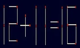 بازی ریاضی/ با تغییر فقط یک چوب کبریت، معادله را تصحیح کنید